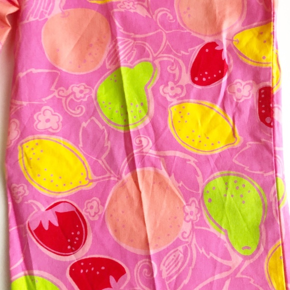 NWT Lilly Pulitzer Rachael Capri in Hibiscus Marzipan Colorful Fruit Pink Sz 4 - Picture 3 of 10